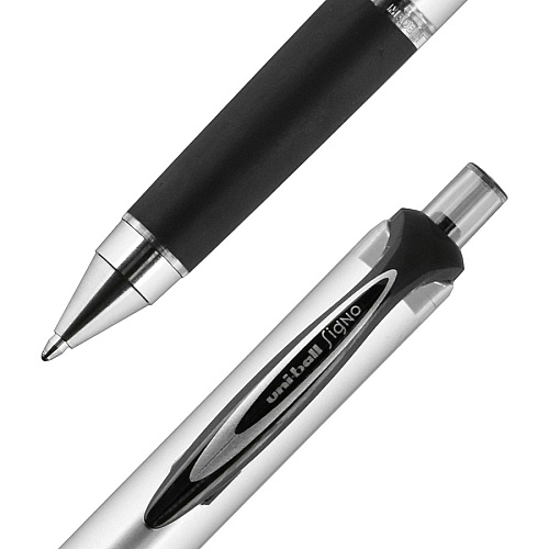 uni-ball uniball&trade; 207 Impact RT Gel Pen Bold Pen Point - 1 mm Pen Point Size - Refillable - Retractable - Black Gel-based Ink - 4 / Pack (66901PP)