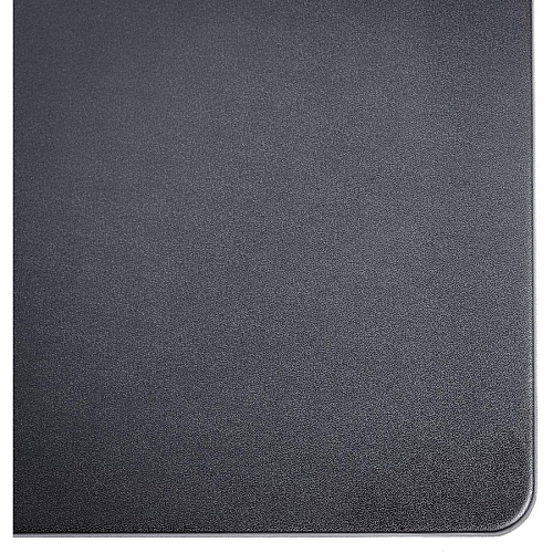 Dacasso Leatherette Desk Mat Rectangular - 30" Width x 19" Depth - Felt Backing - Leatherette - Black - 1 Each (P1034)