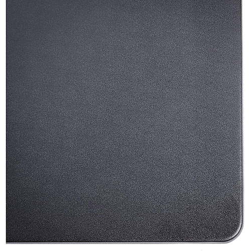 Dacasso Leatherette Desk Mat Rectangular - 30" Width x 19" Depth - Felt Backing - Leatherette - Black - 1 Each (P1034)