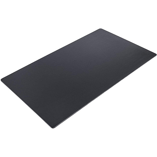 Dacasso Leatherette Desk Mat Rectangular - 34" Width x 20" Depth - Felt Backing - Leatherette - Black - 1 Each (P1033)
