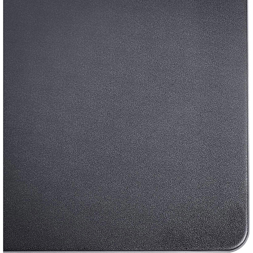 Dacasso Leatherette Desk Mat Rectangular - 38" Width x 24" Depth - Felt Backing - Leatherette - Black - 1 Each (P1032)