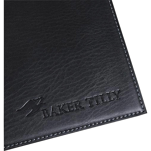 Dacasso Leatherette Square Corner Placemat Home, Office, Conference Room - 17" Length x 12" Width - Rectangular - Synthetic Suede, Leatherette, Synthetic Leather - Black - 1 Each (H1147)
