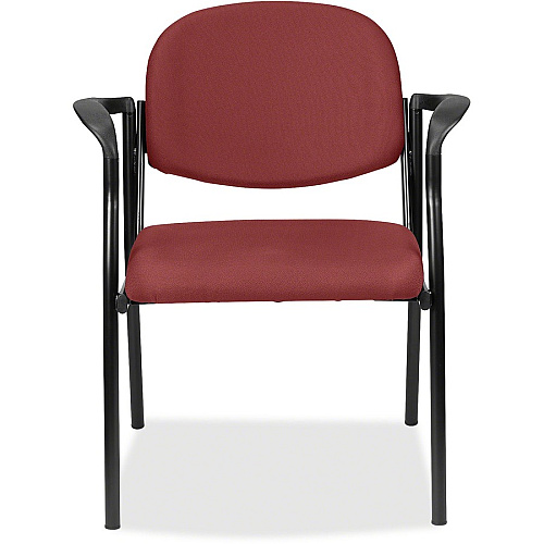 Eurotech Dakota Guest Chair With Arms Tulip Seat Color - Fabric Seat Material - Tulip Back Color - Fabric Back Material - Steel Frame Material - Four-legged Base - Shire Tulip - 1 Each (801188)