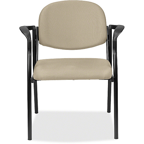 Eurotech Dakota 8011 Guest Chair Travertine Seat Color - Fabric Seat Material - Travertine Back Color - Fabric Back Material - Steel Frame Material - Four-legged Base - Shire Travertine - 1 Each (801187)