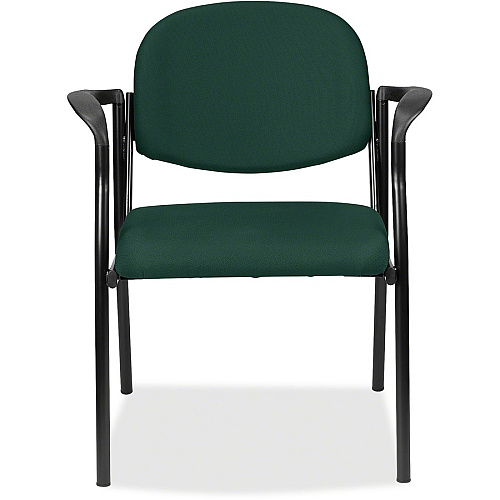 Eurotech Dakota Guest Chair With Arms Forest Seat Color - Fabric Seat Material - Forest Back Color - Fabric Back Material - Steel Frame Material - Four-legged Base - Insight Forest - 1 Each (801150)