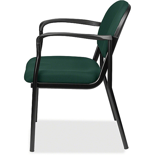 Eurotech Dakota Guest Chair With Arms Forest Seat Color - Fabric Seat Material - Forest Back Color - Fabric Back Material - Steel Frame Material - Four-legged Base - Insight Forest - 1 Each (801150)