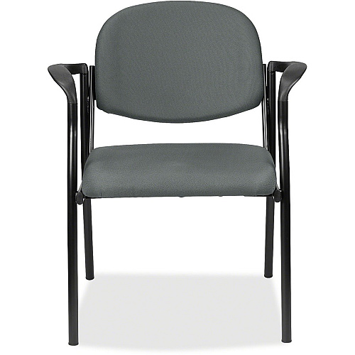 Eurotech Dakota 8011 Guest Chair Fog Seat Color - Fabric Seat Material - Fog Back Color - Fabric Back Material - Steel Frame Material - Four-legged Base - Expo Fog - 1 Each (801132)