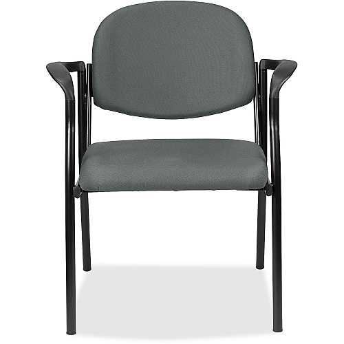 Eurotech Dakota 8011 Guest Chair Fog Seat Color - Fabric Seat Material - Fog Back Color - Fabric Back Material - Steel Frame Material - Four-legged Base - Expo Fog - 1 Each (801132)