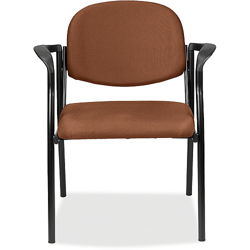 Eurotech Dakota 8011 Guest Chair Nutmeg Seat Color - Fabric Seat Material - Nutmeg Back Color - Fabric Back Material - Steel Frame Material - Four-legged Base - Canyon Nutmeg - 1 Each (801130)
