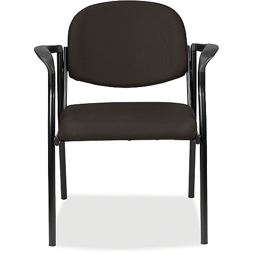 Eurotech Dakota 8011 Guest Chair Pepper Seat Color - Fabric Seat Material - Pepper Back Color - Fabric Back Material - Steel Frame Material - Four-legged Base - Fuse Pepper - 1 Each (801104)