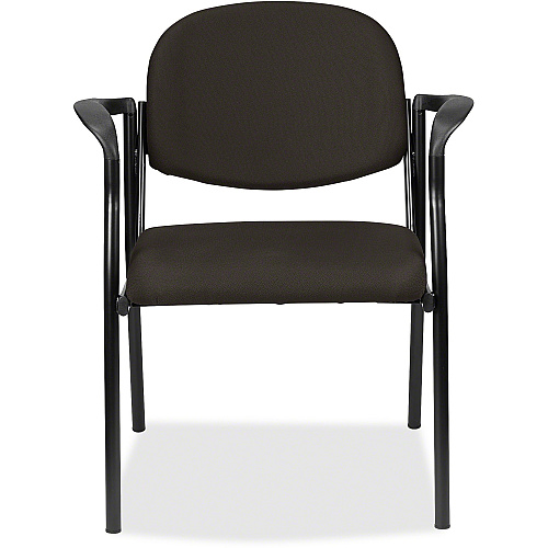 Eurotech Dakota 8011 Guest Chair Pepper Seat Color - Fabric Seat Material - Pepper Back Color - Fabric Back Material - Steel Frame Material - Four-legged Base - Fuse Pepper - 1 Each (801104)