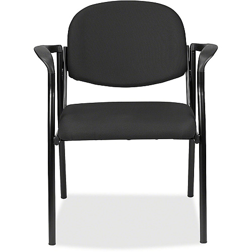 Eurotech Dakota 8011 Guest Chair Tuxedo Seat Color - Fabric Seat Material - Tuxedo Back Color - Fabric Back Material - Steel Frame Material - Four-legged Base - Expo Tuxedo - 1 Each (801135)