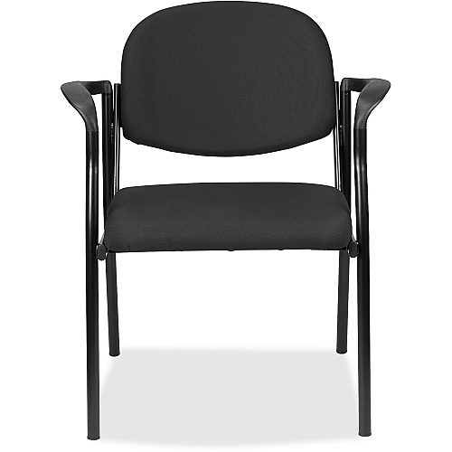Eurotech Dakota 8011 Guest Chair Tuxedo Seat Color - Fabric Seat Material - Tuxedo Back Color - Fabric Back Material - Steel Frame Material - Four-legged Base - Expo Tuxedo - 1 Each (801135)