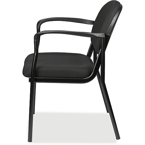 Eurotech Dakota 8011 Guest Chair Tuxedo Seat Color - Fabric Seat Material - Tuxedo Back Color - Fabric Back Material - Steel Frame Material - Four-legged Base - Expo Tuxedo - 1 Each (801135)