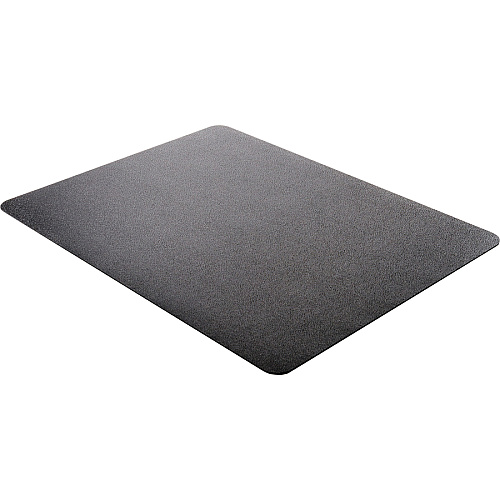 Deflecto EconoMat Chair Mat Floor, Office, Carpeted Floor, Breakroom - 53" Length x 45" Width - Rectangular - Vinyl - Black - 1 Each (CM11242BLK)