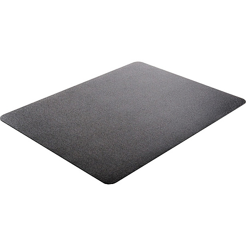Deflecto Black EconoMat for Hard Floors Hard Floor, Office, Carpeted Floor, Breakroom - 60" Length x 46" Width - Rectangular - Vinyl - Black - 1 Each (CM21442FBLK)