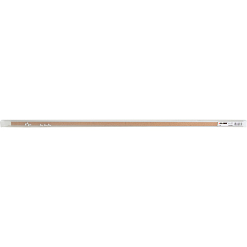 Lorell Cork Strip Bulletin Bar 36" Board Width - Cork Surface - Self-healing, Fade Resistant, Self-sealing - Anodized Aluminum Frame - 1 Each (LLR49534)