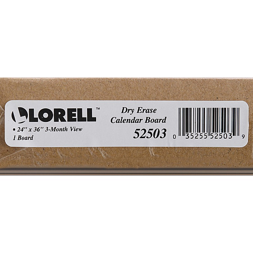 Lorell Magnetic Dry-Erase Calendar Board 36" (3 ft) Width x 24" (2 ft) Height - Frost Surface - Rectangle - Magnetic - Stain Resistant - Assembly Required - 1 Each (LLR52503)