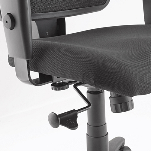 Lorell Ergomesh Managerial Mesh Mid-back Chair Black Seat Color - Fabric Seat Material - Black Back Color - Black Frame Color - 5-star Base - Black - 1 Each (LLR86209)