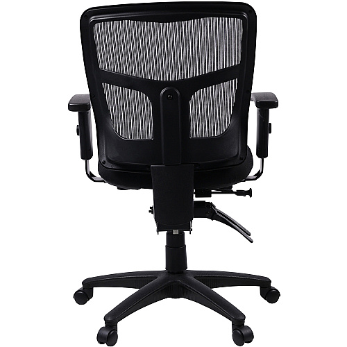 Lorell Ergomesh Swivel Mesh Mid-back Office Chair Black Seat Color - Fabric Seat Material - Black Back Color - Black Frame Color - 5-star Base - Black - 1 Each (LLR86802)