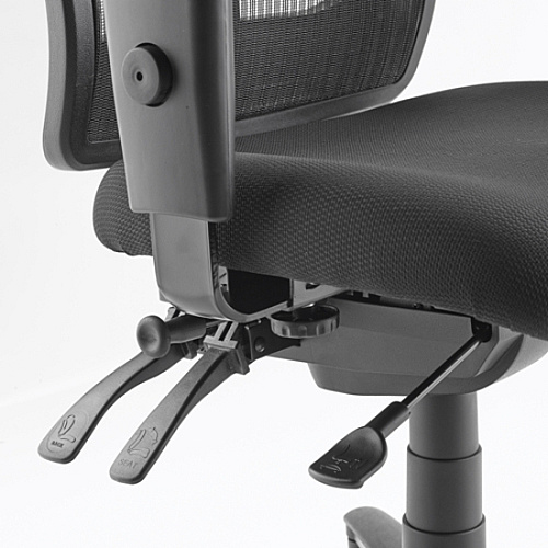 Lorell Ergomesh Swivel Mesh Mid-back Office Chair Black Seat Color - Fabric Seat Material - Black Back Color - Black Frame Color - 5-star Base - Black - 1 Each (LLR86802)