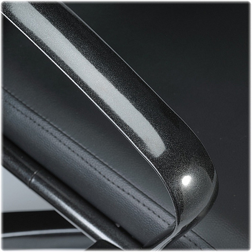 Eurotech Europa Titanium Frame Executive Chair Black Seat Color - Leather Seat Material - Black Back Color - Leather Back Material - Titanium Frame Color - 5-star Base - 1 Each (LE222TNM)
