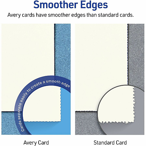 Avery&reg; Sure Feed Embossed Tent Cards 79 Brightness - Letter - 8 1/2" x 11" - 65 lb Basis Weight - 176 g/m² Grammage - Embossed, Matte - Rounded Corner, Heavyweight, Printable, Smooth Edge, Pre-scored, Foldable, Jam-free, Double-sided, Micr (5914)