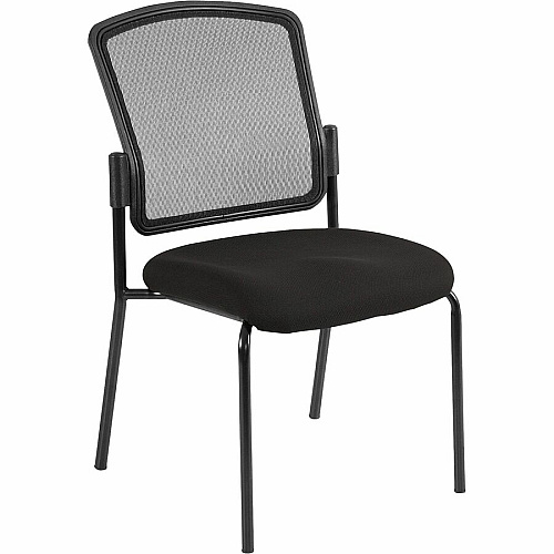 Eurotech Dakota 2 7014 Guest Chair Black Seat Color - Fabric Seat Material - Steel Frame Material - Four-legged Base - Perfection Black - 2 / Carton (701463)