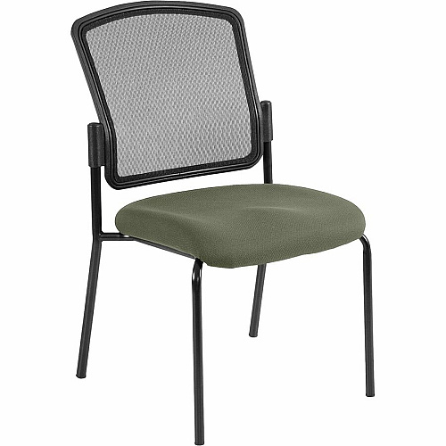 Eurotech Dakota 2 Guest Chair Sage Seat Color - Fabric Seat Material - Steel Frame Material - Four-legged Base - Shire Sage - 2 / Carton (701485)