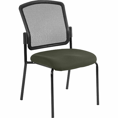 Eurotech Dakota 2 Guest Chair Olive Green Seat Color - Fabric Seat Material - Steel Frame Material - Four-legged Base - Perfection Olive Green - 2 / Carton (701467)