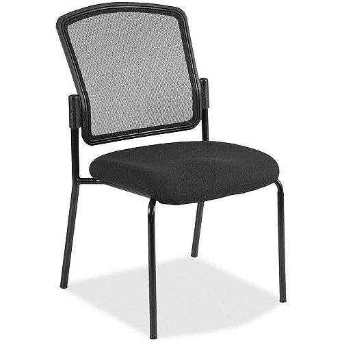 Eurotech Dakota 2 7014 Guest Chair Tuxedo Seat Color - Fabric Seat Material - Steel Frame Material - Four-legged Base - Expo Tuxedo - 2 / Carton (701435)