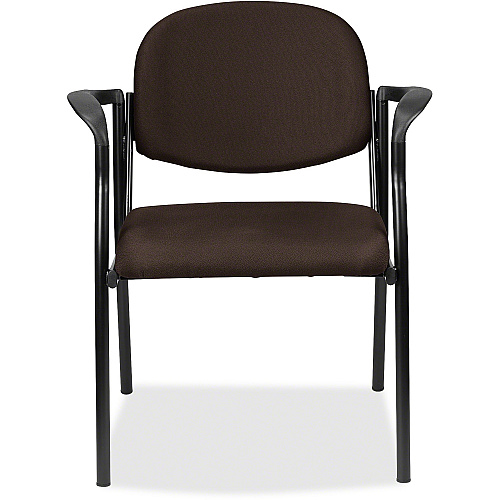 Eurotech Dakota 8011 Guest Chair Fudge Seat Color - Fabric Seat Material - Fudge Back Color - Fabric Back Material - Steel Frame Material - Four-legged Base - Forte Fudge - 1 Each (801141)