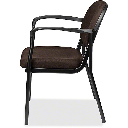 Eurotech Dakota 8011 Guest Chair Fudge Seat Color - Fabric Seat Material - Fudge Back Color - Fabric Back Material - Steel Frame Material - Four-legged Base - Forte Fudge - 1 Each (801141)