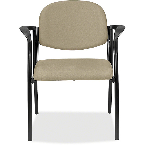Eurotech Dakota 8011 Guest Chair Pumice Seat Color - Fabric Seat Material - Pumice Back Color - Fabric Back Material - Steel Frame Material - Four-legged Base - Forte Pumice - 1 Each (801145)
