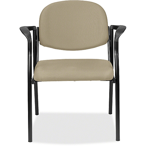 Eurotech Dakota 8011 Guest Chair Pumice Seat Color - Fabric Seat Material - Pumice Back Color - Fabric Back Material - Steel Frame Material - Four-legged Base - Forte Pumice - 1 Each (801145)