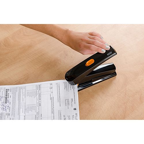 Novus B8fc Power on Demand Stapler Staples Upto 50 Sheet of 80g/m² Paper - 2.63" Throat Depth - Black - Steel, Plastic - 1 Carton (0201673)
