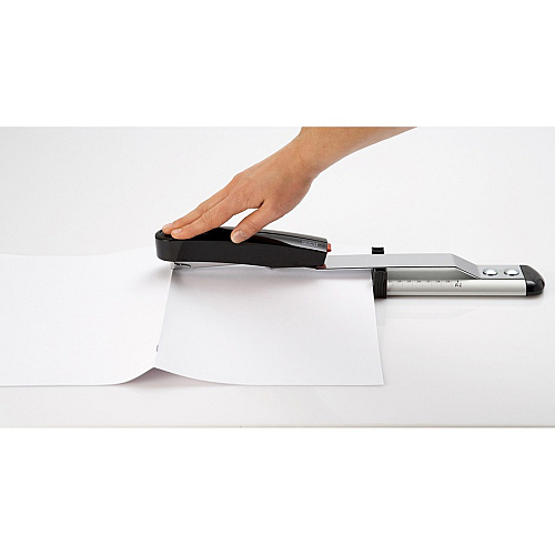 Novus B17 Long Arm Stapler Staples Upto 40 Sheet of 80g/m² Paper - 11.75" Throat Depth - Black - Steel, Plastic - 1 Carton (0201535)