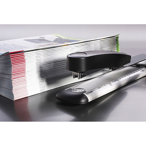 Novus B17 Long Arm Stapler Staples Upto 40 Sheet of 80g/m² Paper - 11.75" Throat Depth - Black - Steel, Plastic - 1 Carton (0201535)