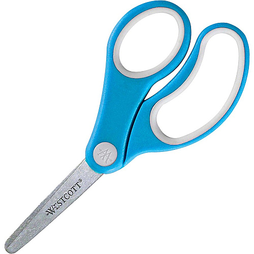Westcott Soft Handle 5" Blunt Kids Value Scissors 5" Overall Length - Left/Right - Stainless Steel - Blunted Tip - Assorted - 1 Each (14726)