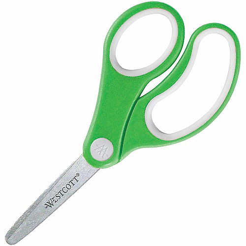 Westcott Soft Handle 5" Blunt Kids Value Scissors 5" Overall Length - Left/Right - Stainless Steel - Blunted Tip - Assorted - 1 Each (14726)