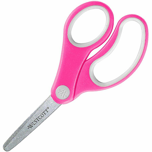 Westcott Soft Handle 5" Blunt Kids Value Scissors 5" Overall Length - Left/Right - Stainless Steel - Blunted Tip - Assorted - 1 Each (14726)