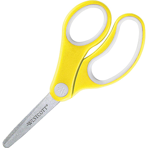 Westcott Soft Handle 5" Blunt Kids Value Scissors 5" Overall Length - Left/Right - Stainless Steel - Blunted Tip - Assorted - 1 Each (14726)