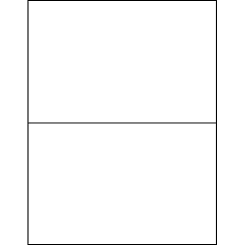 Business Source Shipping Labels 5 1/2" Width x 8 1/2" Length - Permanent Adhesive - Rectangle - Laser, Inkjet - White - Lignin-free, Jam-free, Smudge Resistant - 2 / Sheet - 100 Total Sheets - 200 / Box (BSN26161)