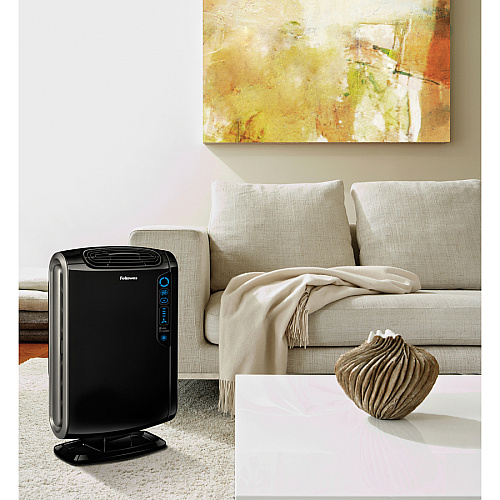 Fellowes AeraMax&reg; 190 Air Purifier True HEPA, PlasmaTrue - 400 Sq. ft. - Black (9286101)