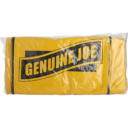 Genuine Joe Workhorse Janitor's Cart 40" Width x 20.50" Depth x 38" Height - Charcoal, Yellow - 1 Each (GJO02342)