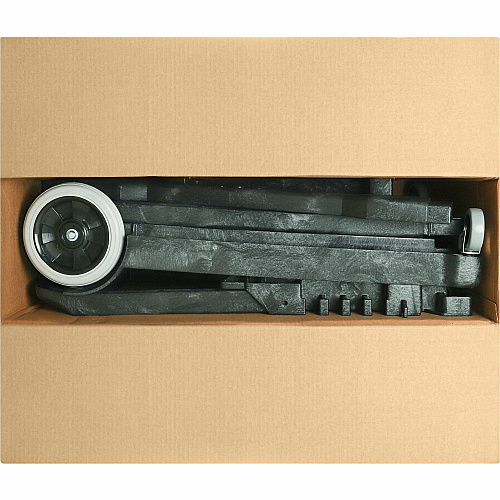 Genuine Joe Workhorse Janitor's Cart 40" Width x 20.50" Depth x 38" Height - Charcoal, Yellow - 1 Each (GJO02342)
