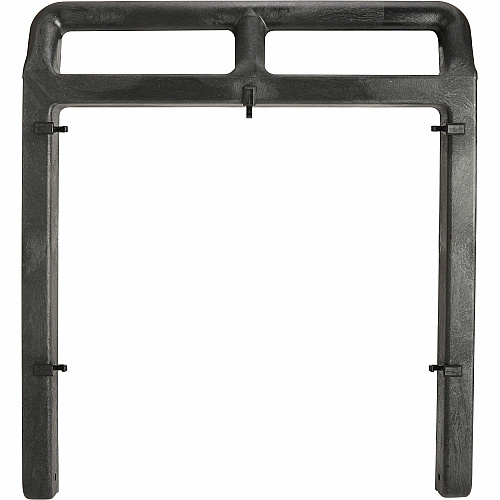 Genuine Joe Workhorse Janitor's Cart 40" Width x 20.50" Depth x 38" Height - Charcoal, Yellow - 1 Each (GJO02342)