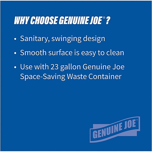 Genuine Joe Space-Saving Container Swing Lid Rectangular - Gray - 1 Each (GJO02343)