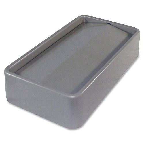 Genuine Joe Space-Saving Container Swing Lid Rectangular - Gray - 1 Each (GJO02343)