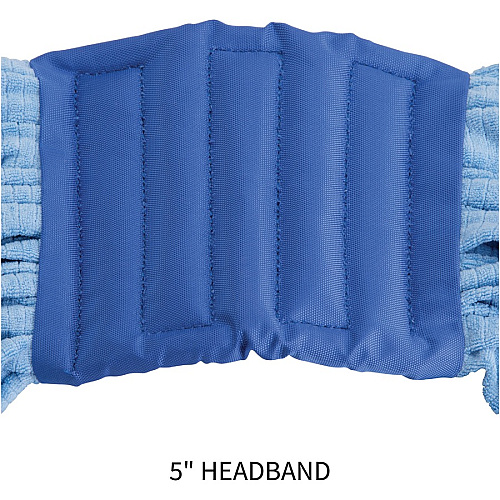 Genuine Joe Microfiber Wet Mophead Refill Medium - MicroFiber - Blue - 1 Each (GJO47539)